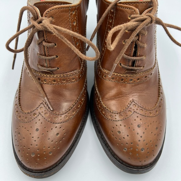 BODEN Brogue Heeled Ankle Boots - Picture 4 of 9